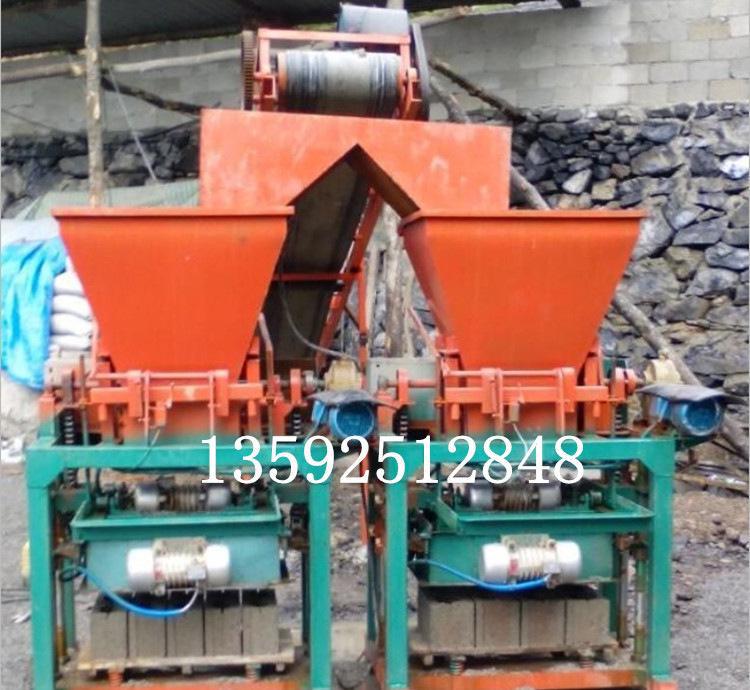 河南磚機(jī)小型帶料斗4-40半自動(dòng)免燒磚機(jī)產(chǎn)量高小八孔磚機(jī)生產(chǎn)
