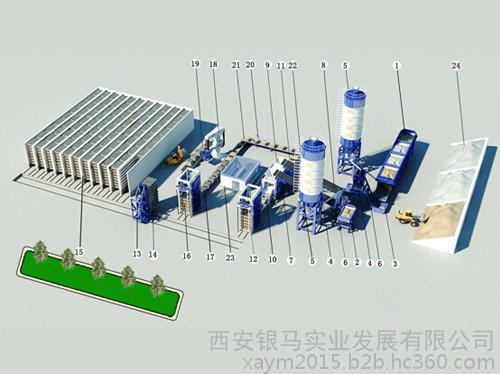 全自動免燒磚機生產(chǎn)線-全自動免燒磚機價格-銀馬磚機
