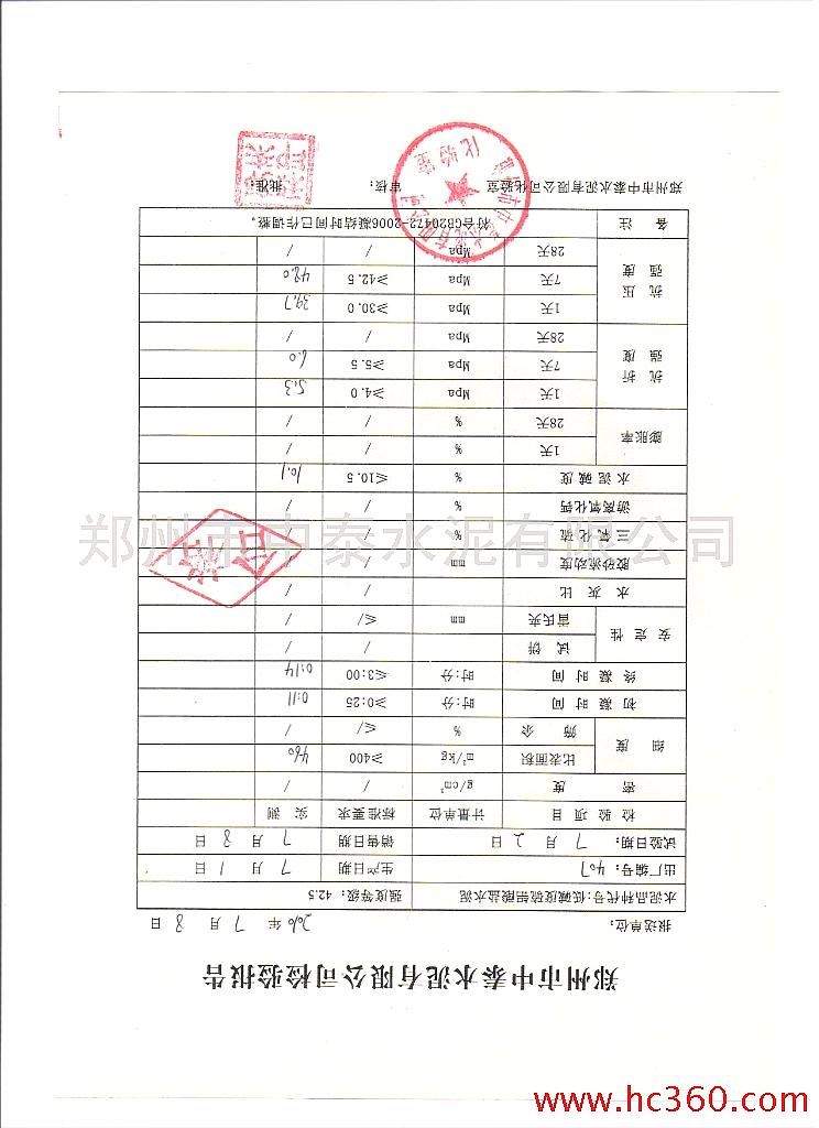 供應(yīng)鄭特42.5級(jí)　52.5級(jí)超高強(qiáng)硫鋁酸鹽水泥