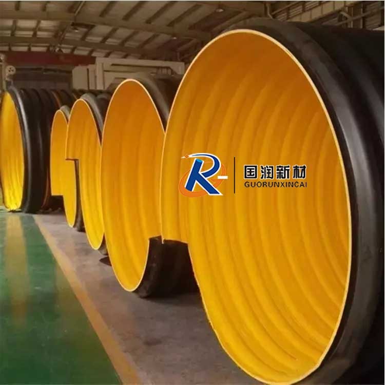 洛陽國潤DN2400mm鋼帶增強(qiáng)波紋管重量連接方式及環(huán)保性