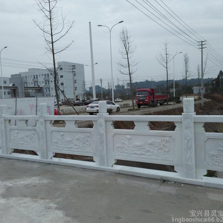 【萬(wàn)順石材】?jī)?yōu)質(zhì)供應(yīng) 四川歐式漢白玉石雕欄桿  環(huán)保型漢白玉大理石欄桿加工